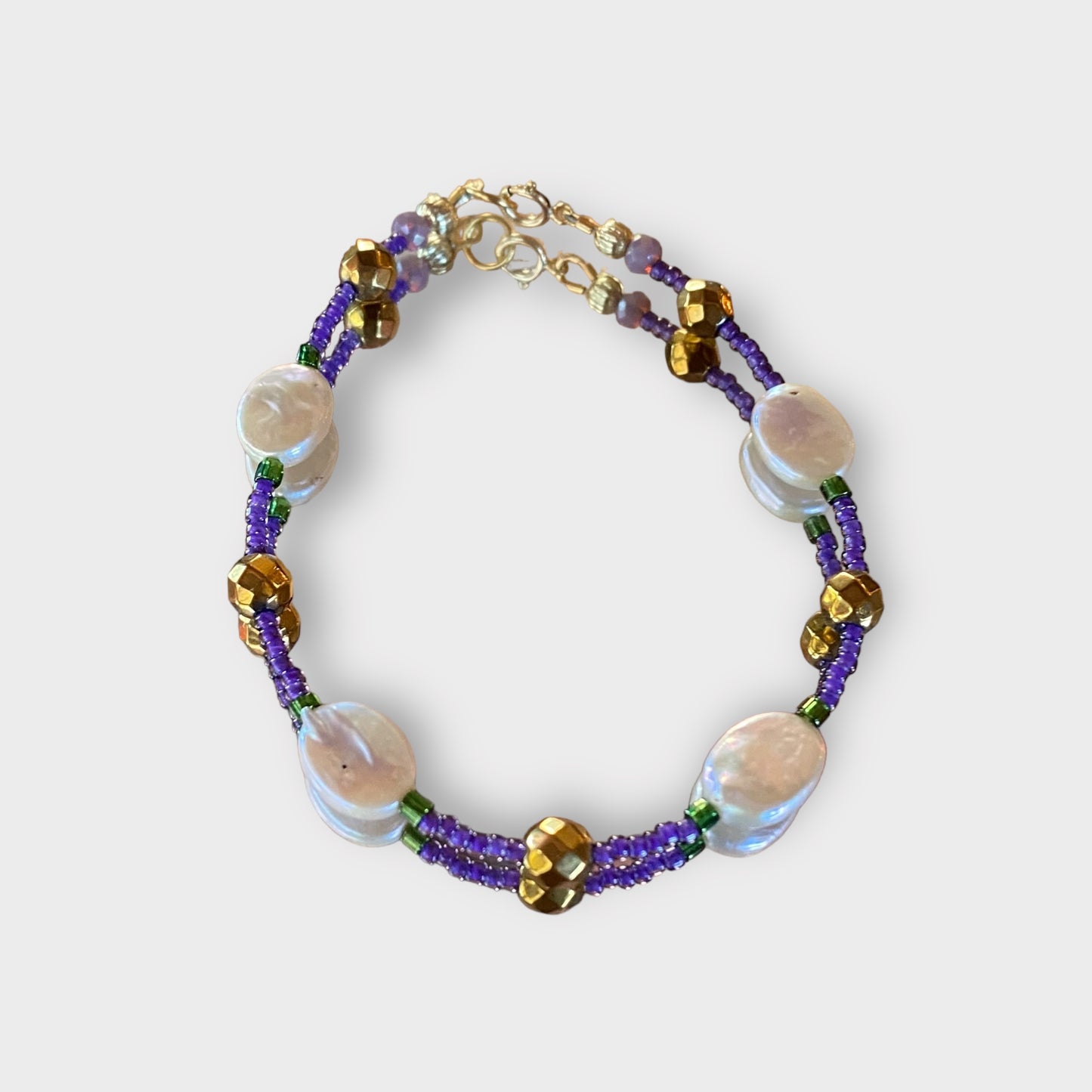 Mardi Gras bracelet