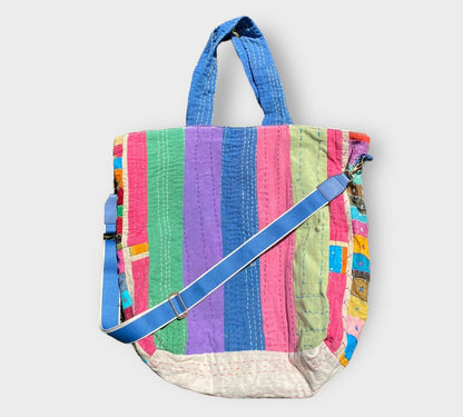 Patchwork jumbo tote