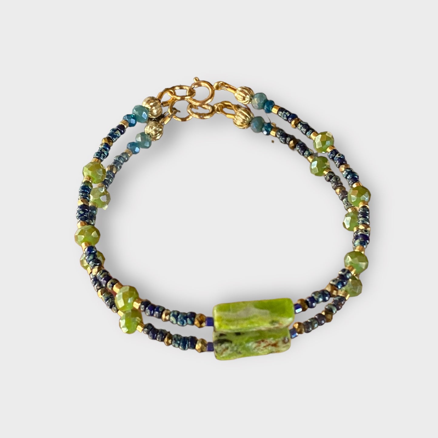 Blue in Green bracelet