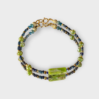 Blue in Green bracelet