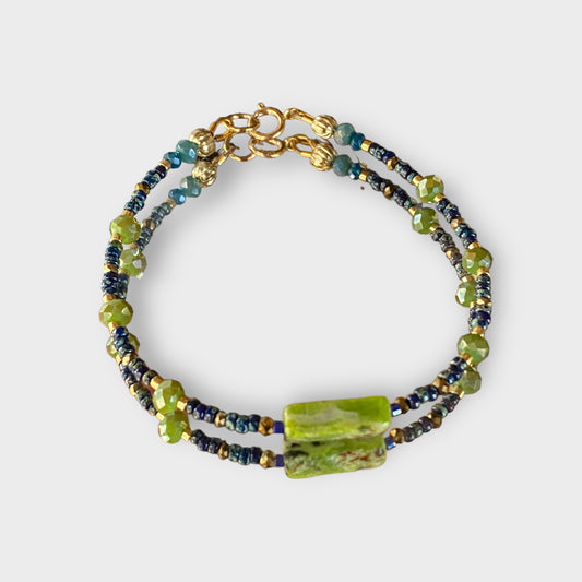 Blue in Green bracelet