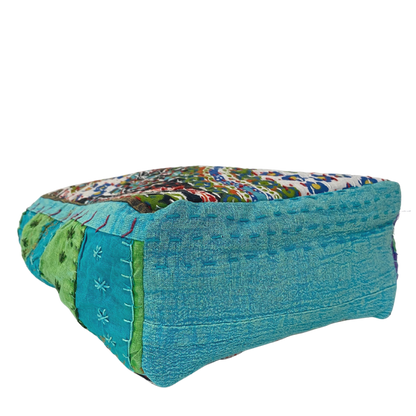Paisley Mini Tote in Black & Turquoise Multi